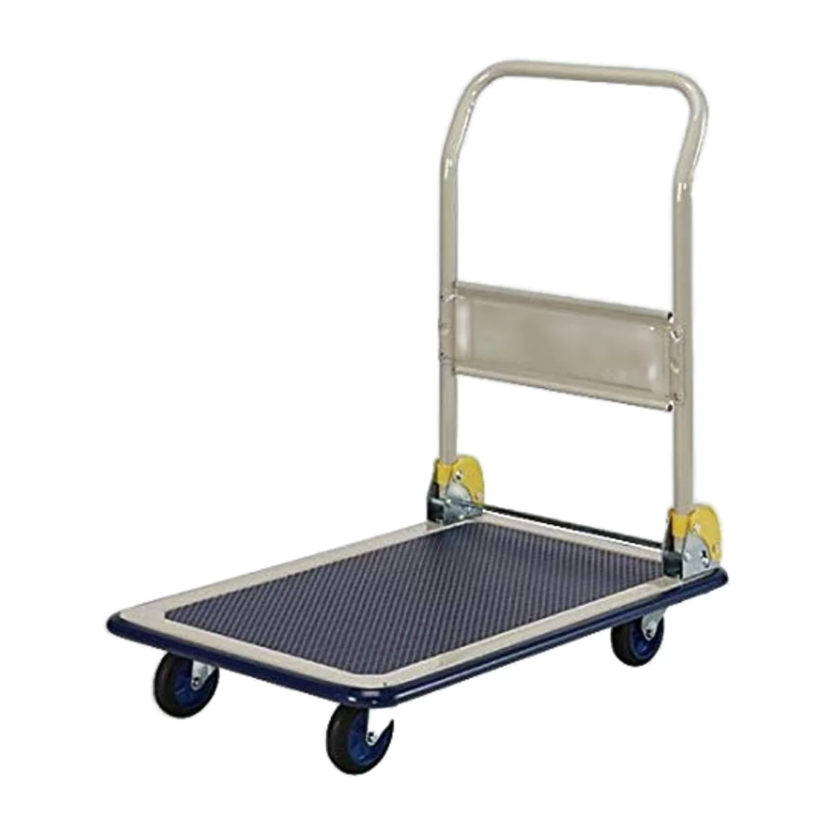1-4.webp Prestar Heavy Duty Platform Trolley, Folding Handle, NB-101, 150kg Capacity - Image 1