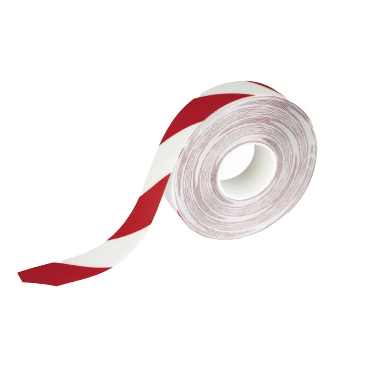 13-3.webp Durable DURALINE strong self-adhesive permanent signal marking Tape, 50mm x 30m, Red/White - Image 1