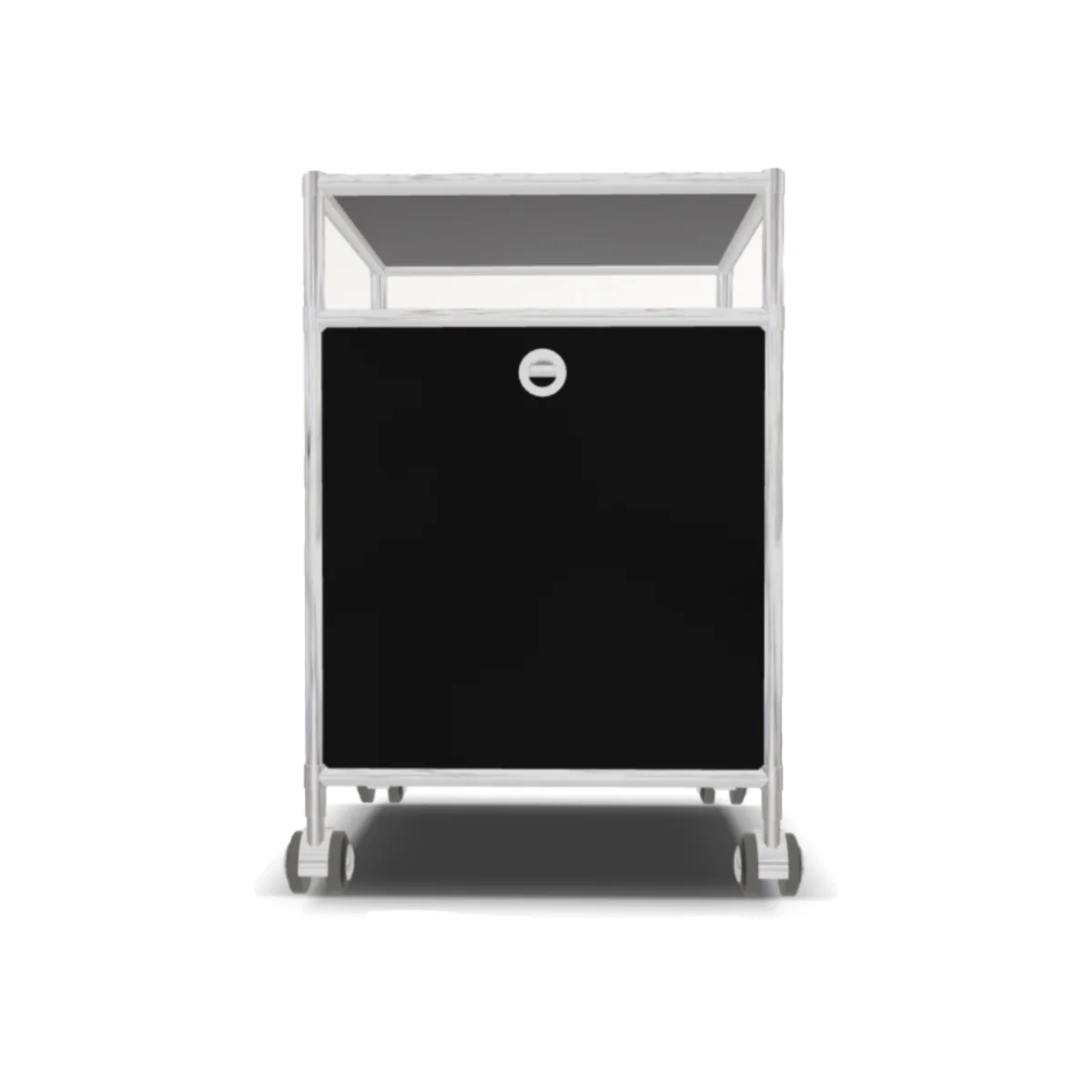 17-1.webp System4 Drawer Unit with 1 Drawer on Casters, 39 x 39 x 67 cm, Black - Image 1