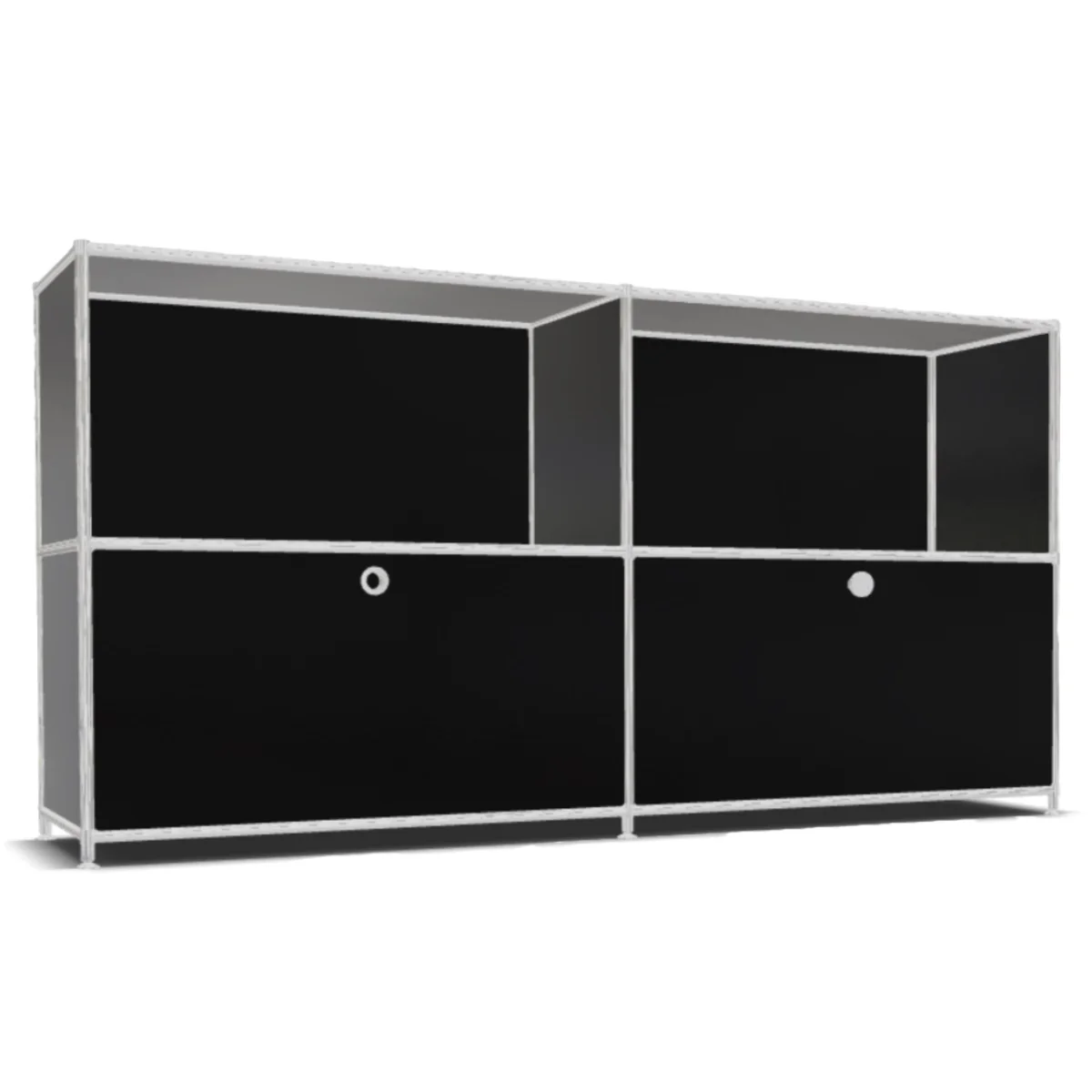 21.webp System4 Sideboard with Drawers, 153 x 80 x 40 cm, Black - Image 1