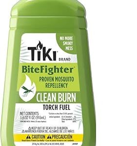 TIKI Clean Burn Mosquito Repellent Torch Fuel – 1/4 Gallon (32 oz.)