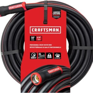 Craftsman Heavy Duty Professional Grade Garden Hose, 50 Feet x 5/8 Inch